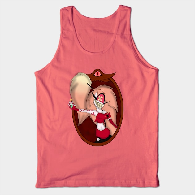 Hazbin Hotel Cherri Bomb Portrait Tank Top by Thehazbeansky1